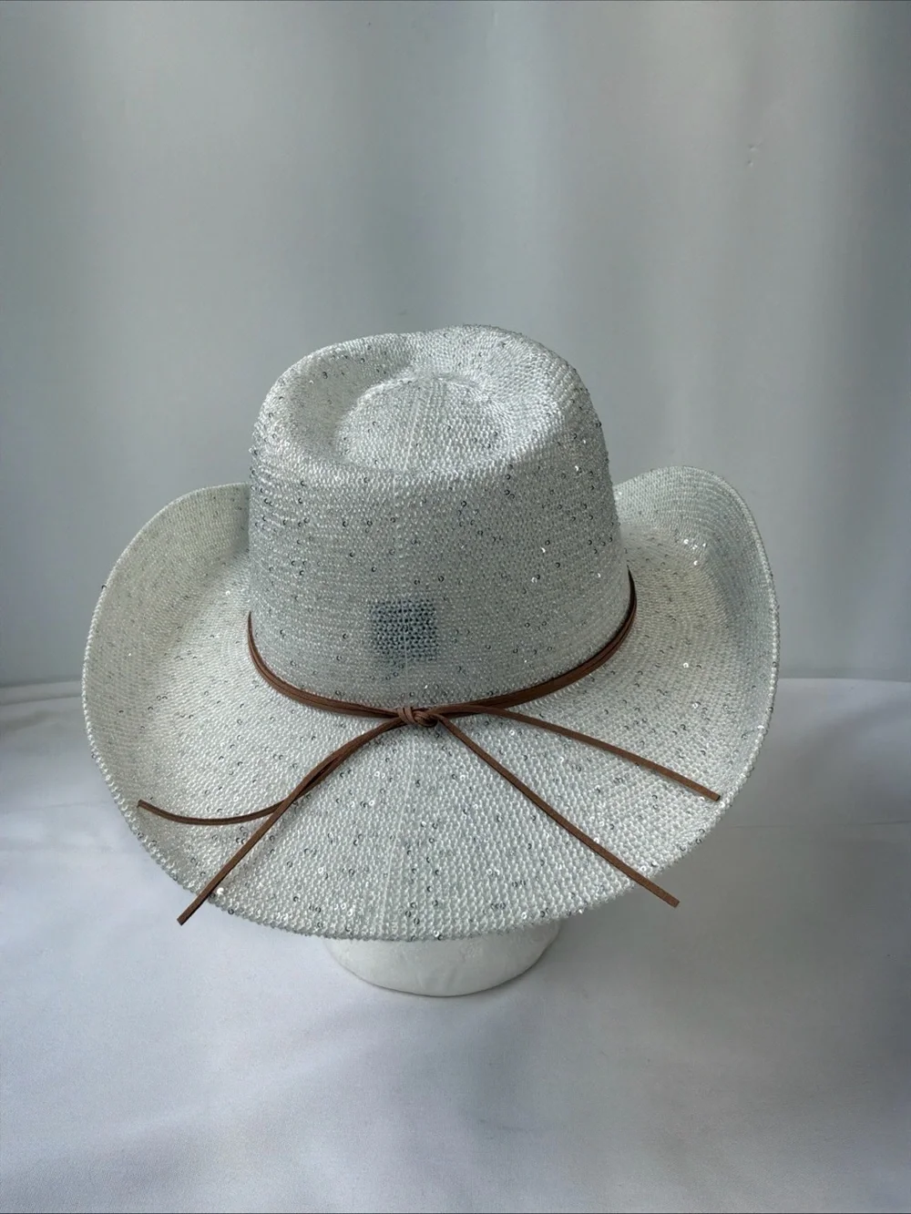 C.C Women's Cowgirl Cowboy Rhinestone String Band Cowboy Hat
